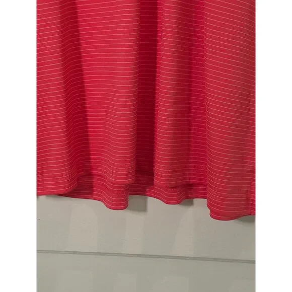 Greg Norman Men’s XL Red Striped Play Dry Polo Shirt - Picture 3 of 8